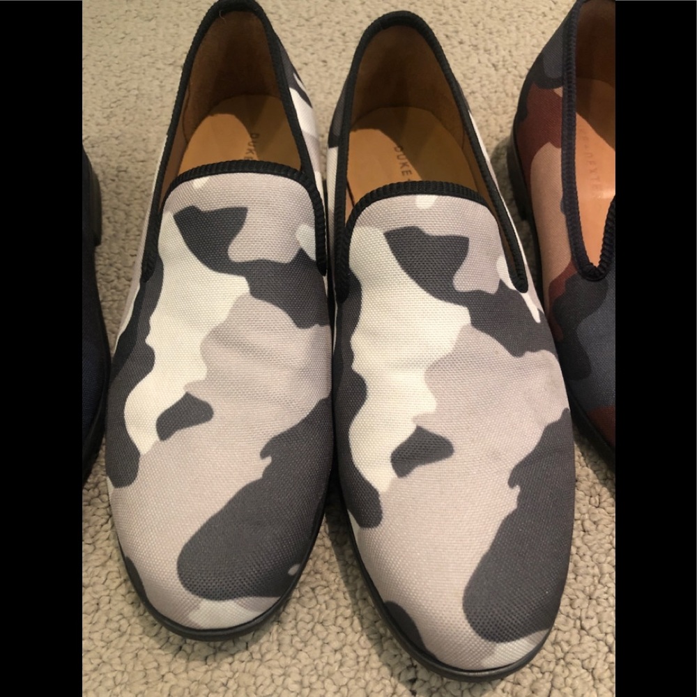 Duke + Dexter Camo Print Loafers